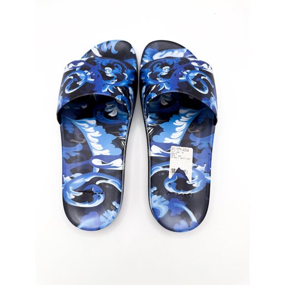 Versace Blue Baroccoflage Slides US 10 / EU 43 - Picture 6 of 11